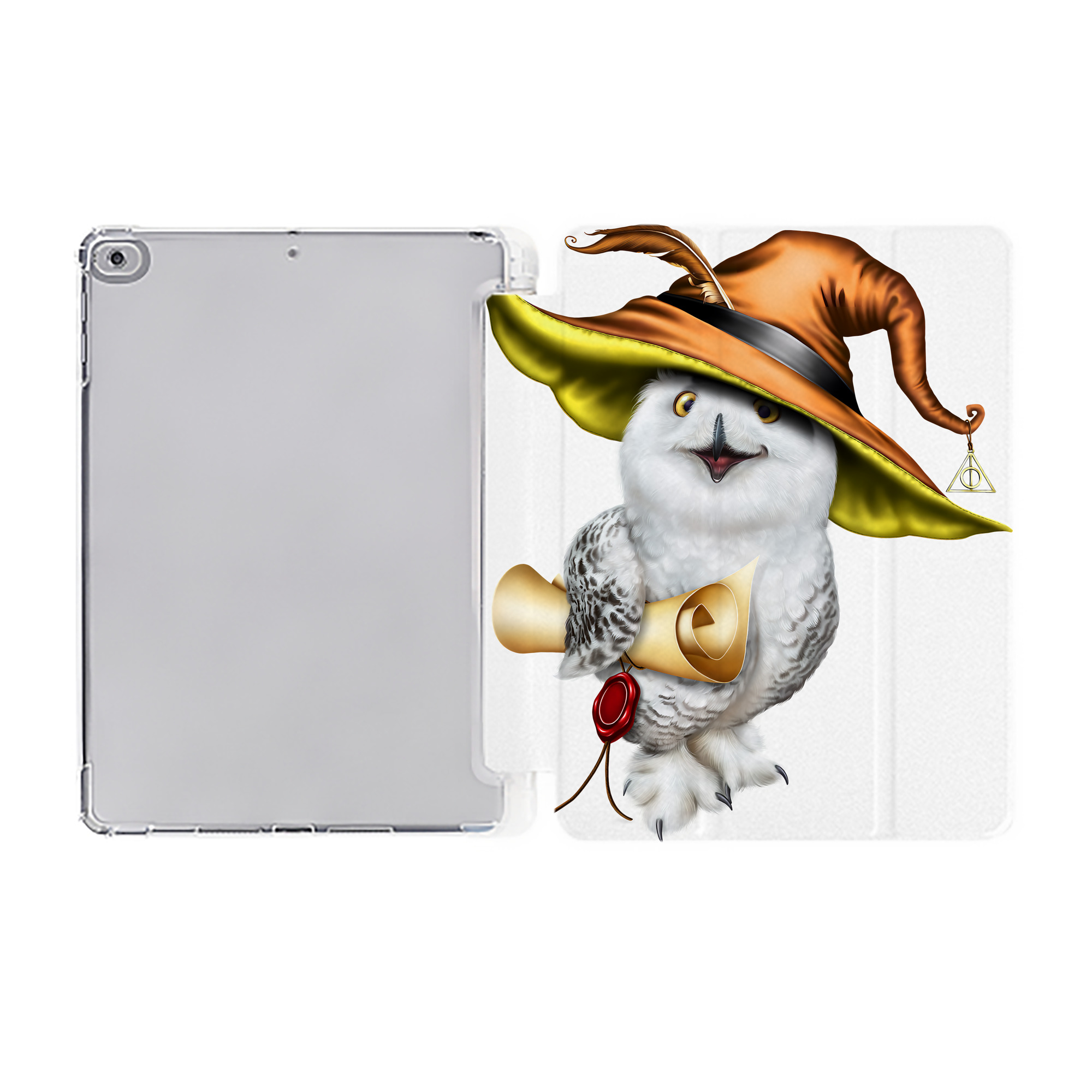 （画像用） Harry Potter ハリー・ポッターシリーズ IPad ケース ペン収納付き 三つ折りスタンド PUレザー×シリコン 対応機種9.5/10.5/10.9インチ